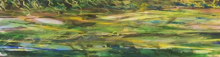 6 3/4"x 21"  watercolor